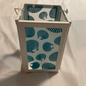 Blue Seashell Open Top Lantern
